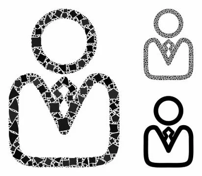 User Mosaic Icon of Joggly Elements イラスト素材