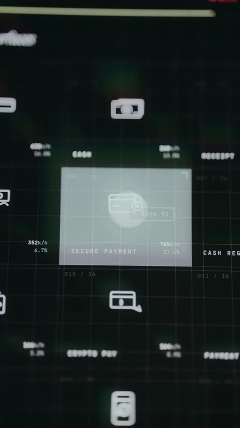 User navigates and selects Secure Payment as transaction method Stock Footage 333851791