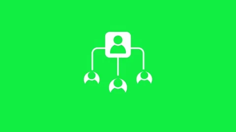 User network team hierarchy people connection animation Stock Footage 330538554