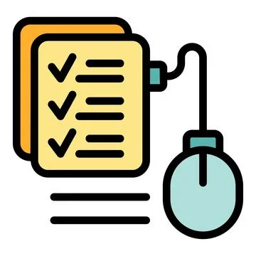 User online registration icon vector flat Stockillustratie