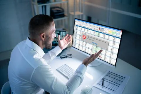 User Operation Denied. Application Bug Stock Photos