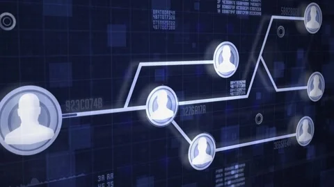 User People Network Link Connection Stock Footage 241353196