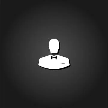 User Person icon flat Stock Illustration
