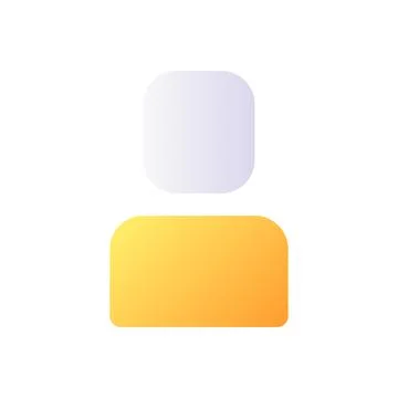 User pixel perfect flat gradient color ui icon 스톡 일러스트