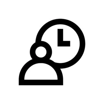 User pixel perfect icon Illustrazione stock