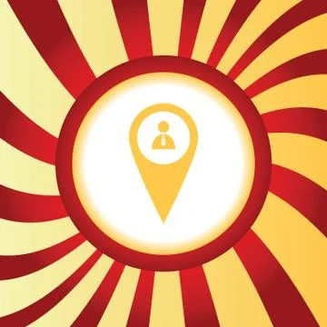 User pointer abstract icon Stock Illustration