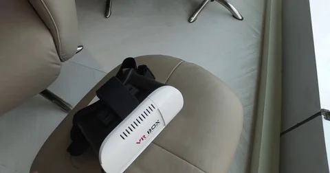 User pov of handling VR Box Stock Footage 72338889