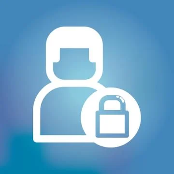 User Privacy Icon 스톡 일러스트