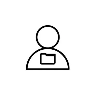 User Private Folder Symbol Stock Illustration