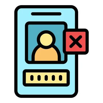 User profile access is denied because of wrong password Stock Illustration