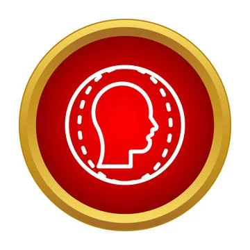 User profile account icon visualizing personal identity Stock Illustration