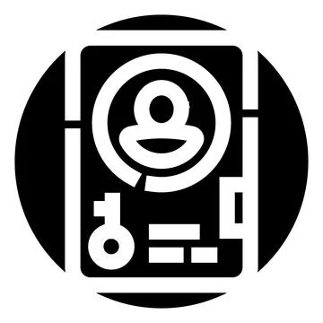 User profile and access key concept Stock Illustration