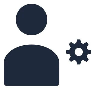 User Profile And Settings Element Vector Illustration Commercial Visual Graph Stock Illustration