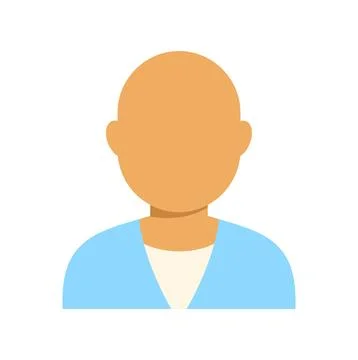 User profile avatar flat icon design concept Stock Illustration