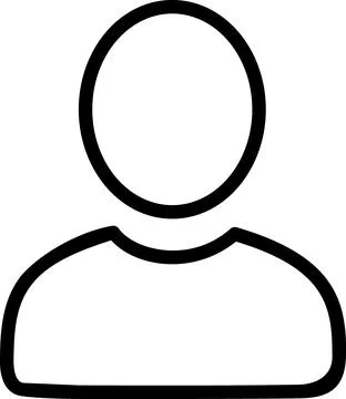 User profile avatar icon for account settings Stock Illustration
