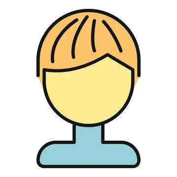 User profile avatar icon head placeholder graphic Stock Illustration