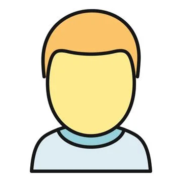 User profile avatar icon illustrating generic person Stock Illustration