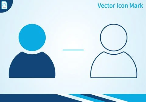 User profile avatar icon set for personal account settings. Illustrazione stock