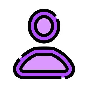 User profile avatar icon for web application Stock Illustration