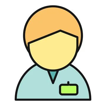 User profile avatar representing customer support staff イラスト素材