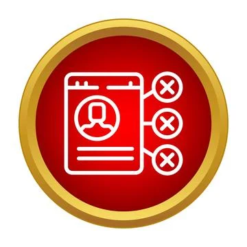User profile blocking network, restricting access and connections Stock Illustration