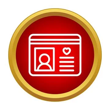 User profile card showing personal identity data Stockillustratie