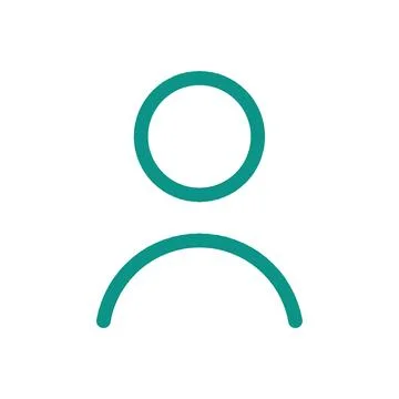 User Profile Color Line Icon Editable Stroke Vector Symbol Stock Illustration