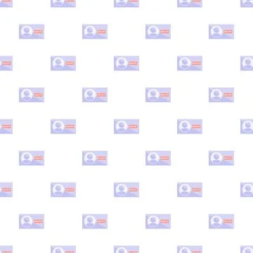 User profile delete button on web pattern Stock Illustration