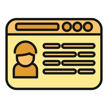 User profile displaying personal account information on screen 스톡 일러스트