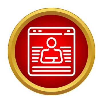 User profile displaying personal information on web interface Stock Illustration