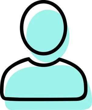 User profile icon for account settings Stock Illustration