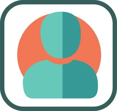 User profile icon for account settings Stock Illustration