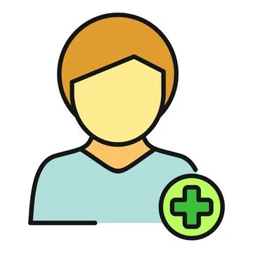 User profile icon adding new contact person Stock Illustration