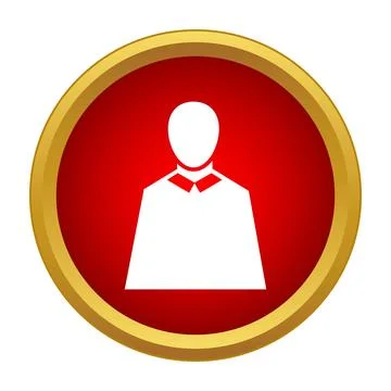 User profile icon avatar symbol button Stock Illustration