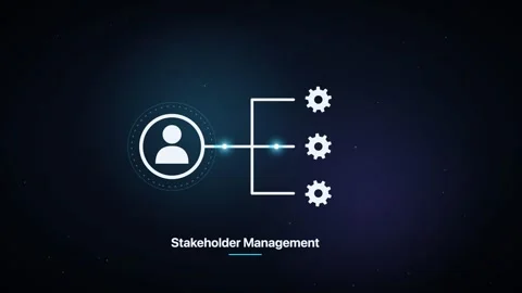 User Profile Icon On Dark Digital Background With Particles Stock Footage 347903837