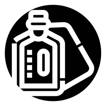 User profile icon with number zero and bars 스톡 일러스트