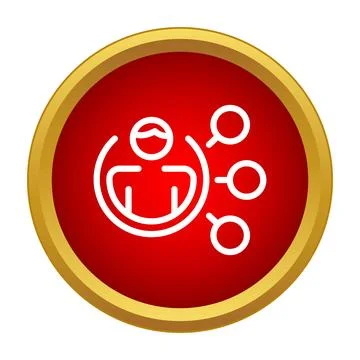 User profile icon representing social network audience research Stockillustratie