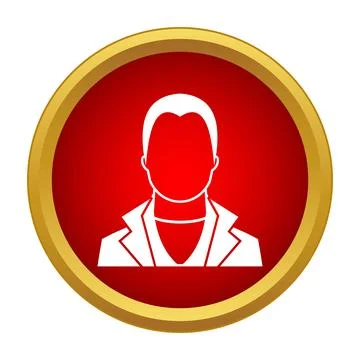 User profile icon representing an unknown person Stock Illustration