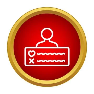 User profile icon selecting like or dislike Stock Illustration