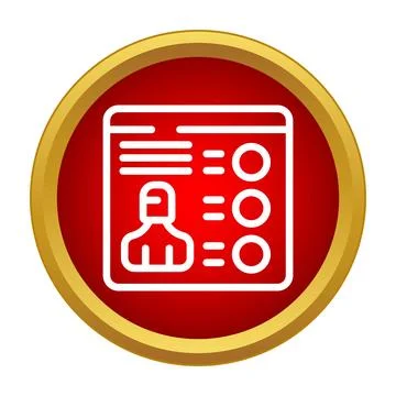 User profile interface showing account settings Stock Illustration