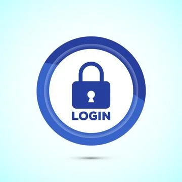 User profile login icon design illustration. Access authentication icon. Bl.. Stock Illustration