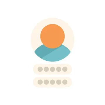 User profile login with password secure access illustration イラスト素材