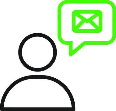 User Profile Received Email Stock Illustration