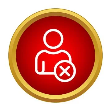 User profile removing account internet network digital concept Illustrazione stock