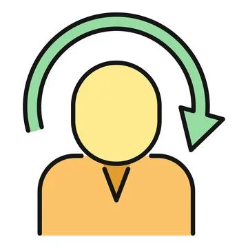 User profile restoring data or updating account Stock Illustration