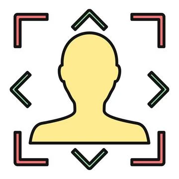 User profile scanning for biometric face recognition technology Stock Illustration