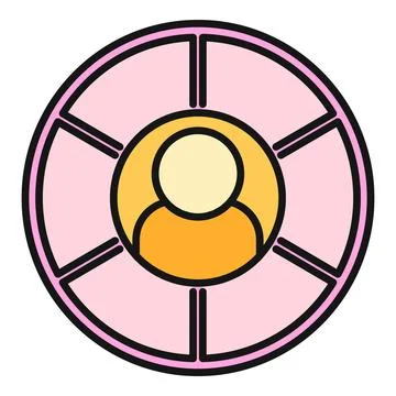 User profile segmentation targeting specific audience demographics Stock Illustration