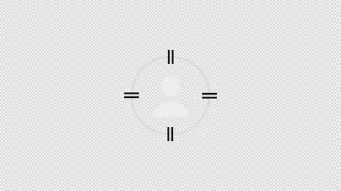 A user profile target scanner icon Stock Footage 337079299
