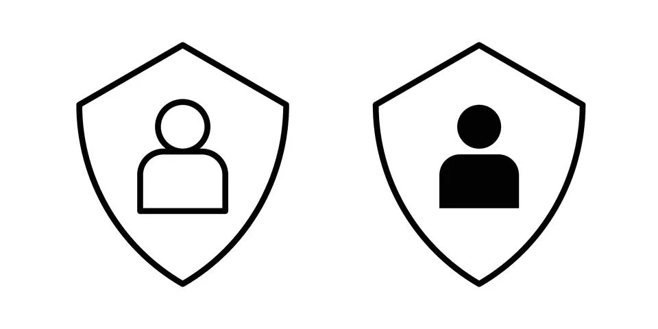 User protection icon for web projects Stock Illustration