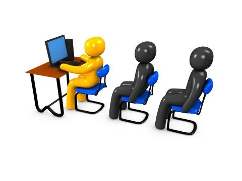 User queue Illustrazione stock